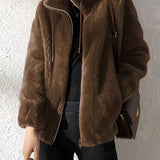 Jane Kuschelige Reißverschlussjacke