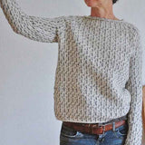 Stilvoller Damenpullover mit elegantem U-Boot-Ausschnitt