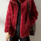 Jane Kuschelige Reißverschlussjacke