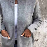 Atmungsaktive leichte Strickjacke mit offenem Strickmuster für einen mühelosen lässigen Stil