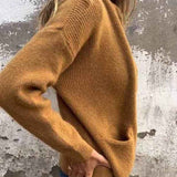 Atmungsaktive leichte Strickjacke mit offenem Strickmuster für einen mühelosen lässigen Stil