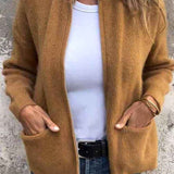 Atmungsaktive leichte Strickjacke mit offenem Strickmuster für einen mühelosen lässigen Stil