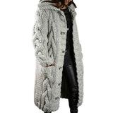 Damen Oversize Cardigan-Mantel - Einreihig, kuschelig gestrickt
