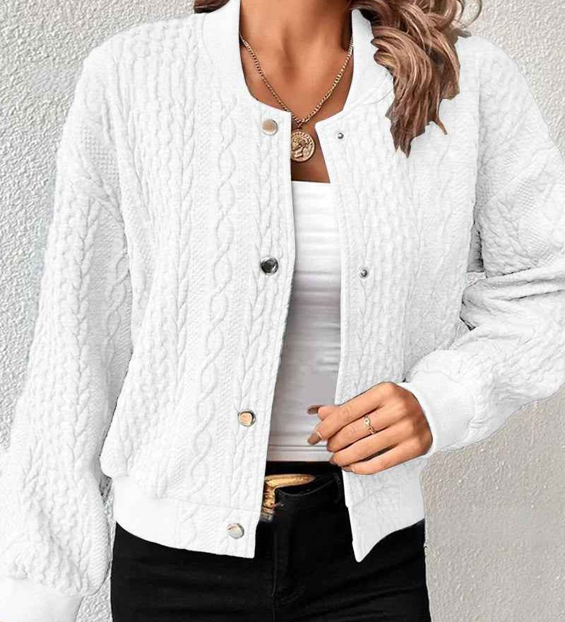 Luxe Bomber-Strickweste