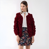 Gemütlicher Cardigan mit offener Front und langen Ärmeln Damen
