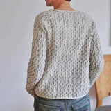Stilvoller Damenpullover mit elegantem U-Boot-Ausschnitt