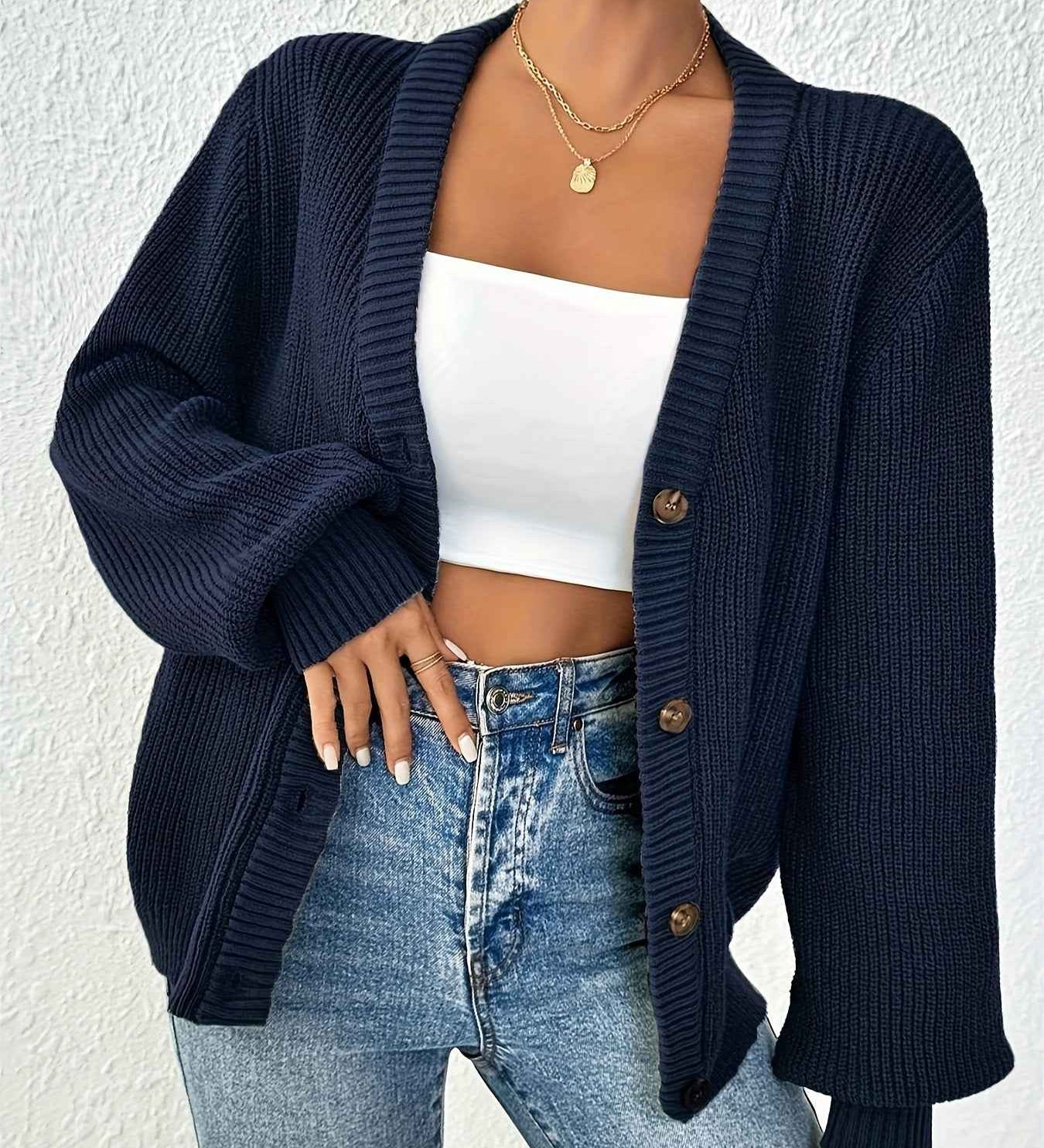 Eleganter Cardigan für einen schicken und anspruchsvollen Stil Damen