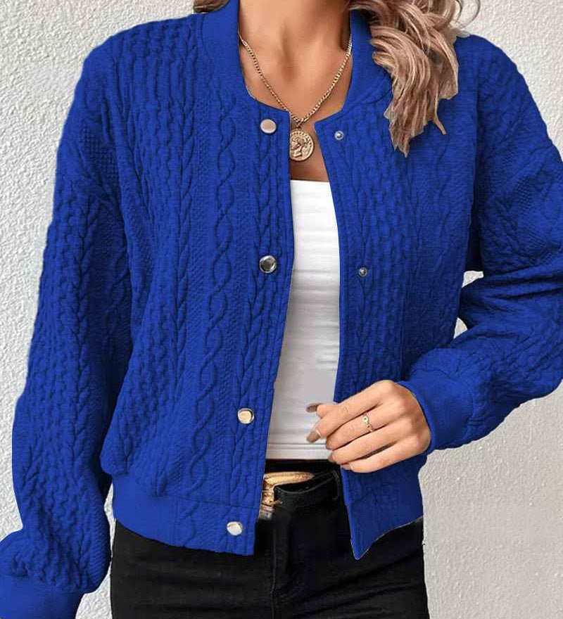 Luxe Bomber-Strickweste