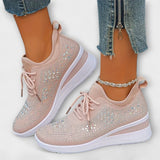 Gisela - Schillernde Sneaker mit Strass