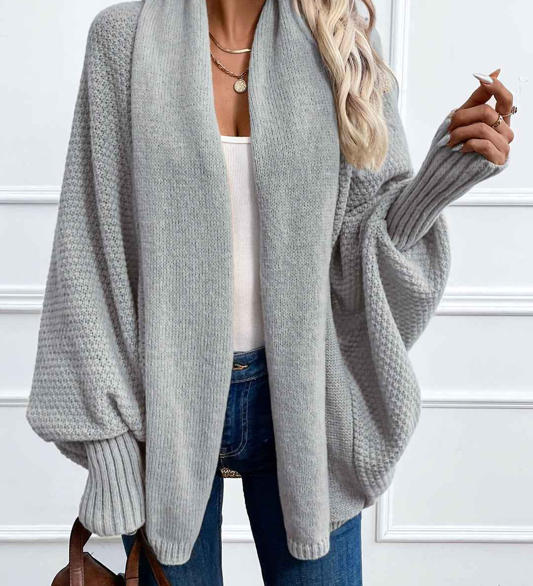 Emily Ultra-gemütliche Cardigan mit Batwing-Ärmeln Damen