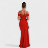 Gretchen - Rosa Maxikleid mit Schlitz