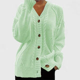 Eleganter und ausgefallener V-Ausschnitt Cardigan für einen stilvollen Look