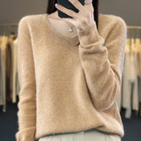 Klarissa | Damen Strickpullover Locker V-Ausschnitt