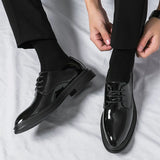 Oliver | Herren Glänzende Schnür-Derby-Schuhe