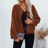 Kuscheliger Strickcardigan mit Knöpfen Damen