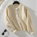 Kuscheliger Strickcardigan mit Knöpfen Damen