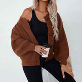 Kuscheliger Strickcardigan mit Knöpfen Damen
