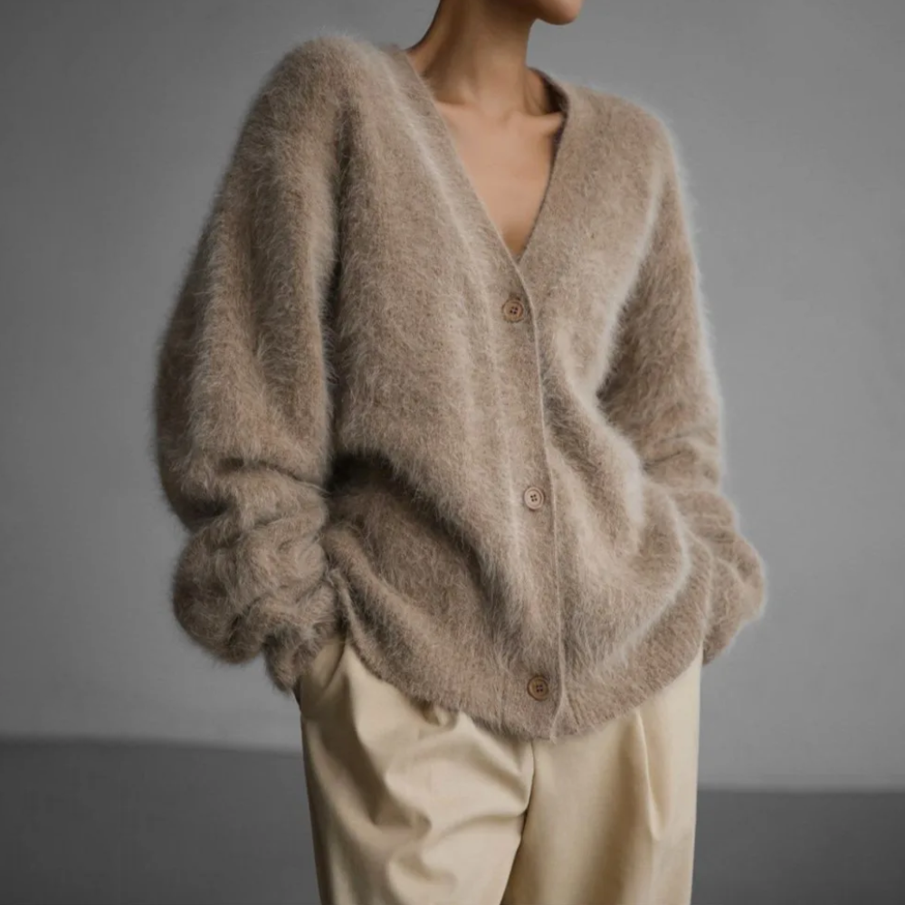 Zeitlose Eleganz Winter Cardigan Damen