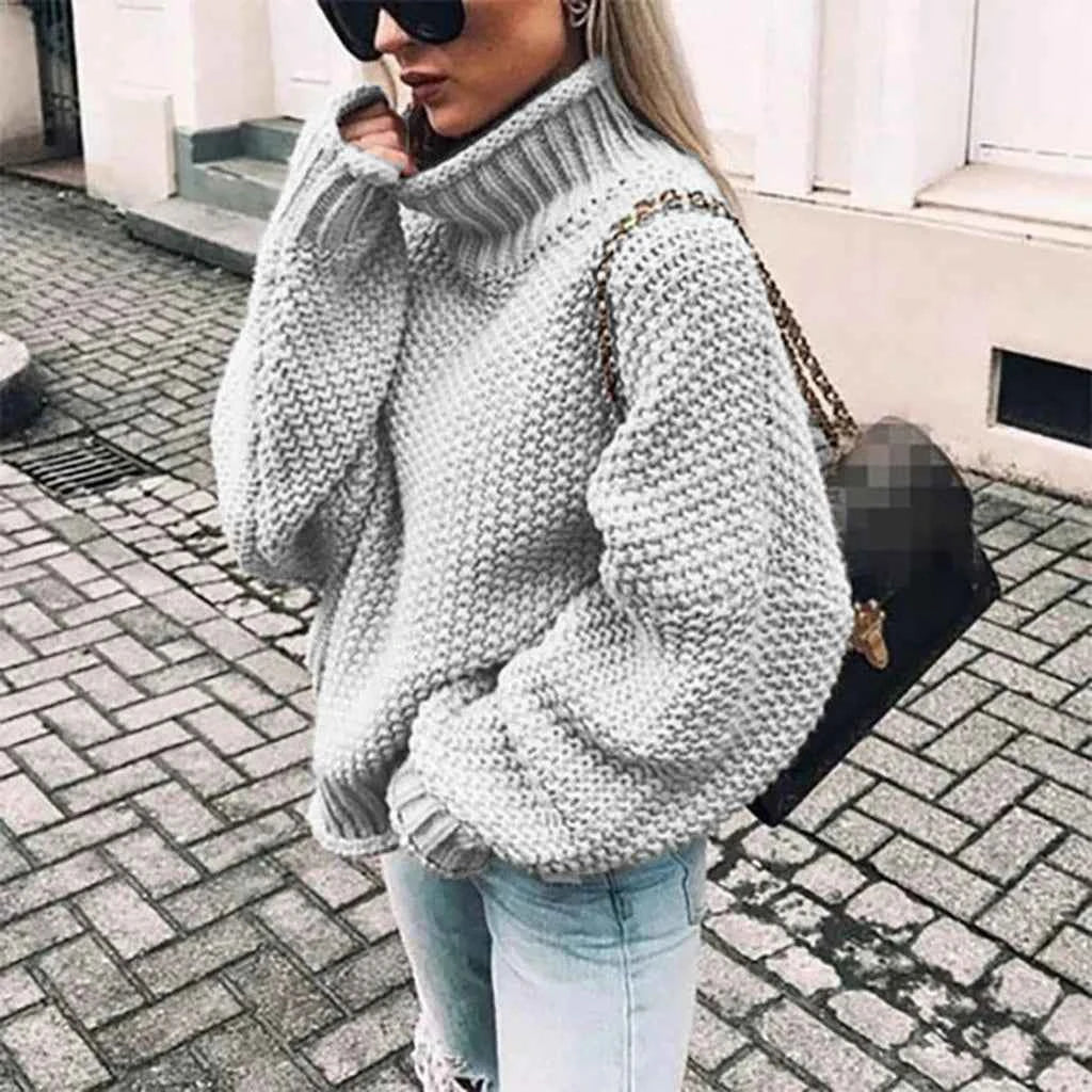 Gemütlicher Oversize-Winterpullover Damen