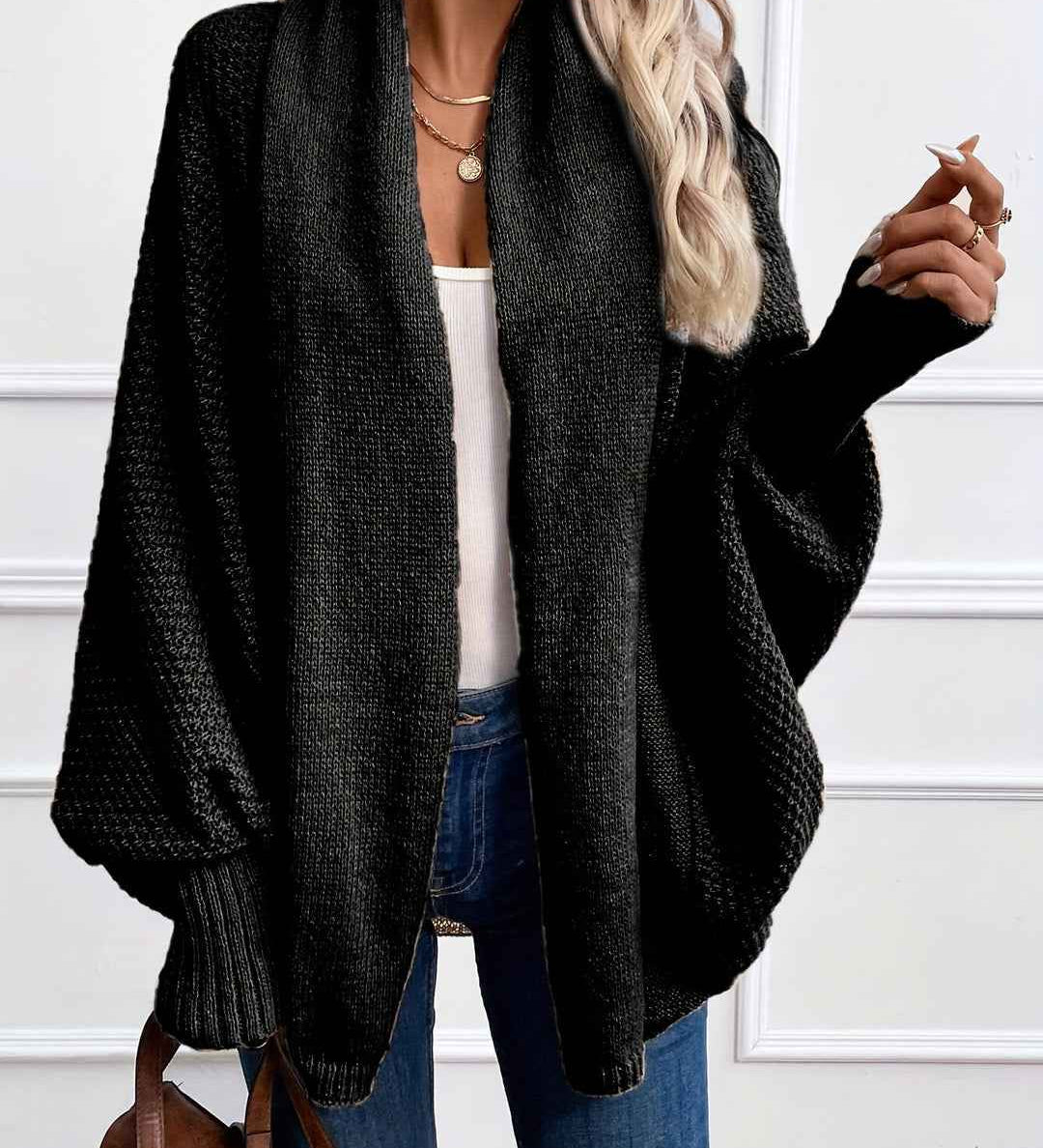 Emily Ultra-gemütliche Cardigan mit Batwing-Ärmeln Damen