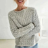 Stilvoller Damenpullover mit elegantem U-Boot-Ausschnitt