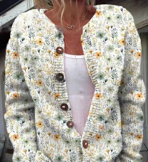 Elizabeth kuschelig-warm Cardigan mit eleganter Drapierung Damen