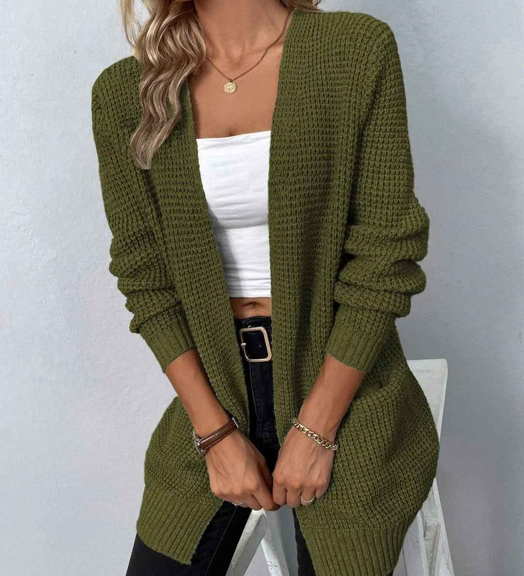 Zeitloser Damen-Cardigan mit langen Ärmeln