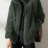 Jane Kuschelige Reißverschlussjacke