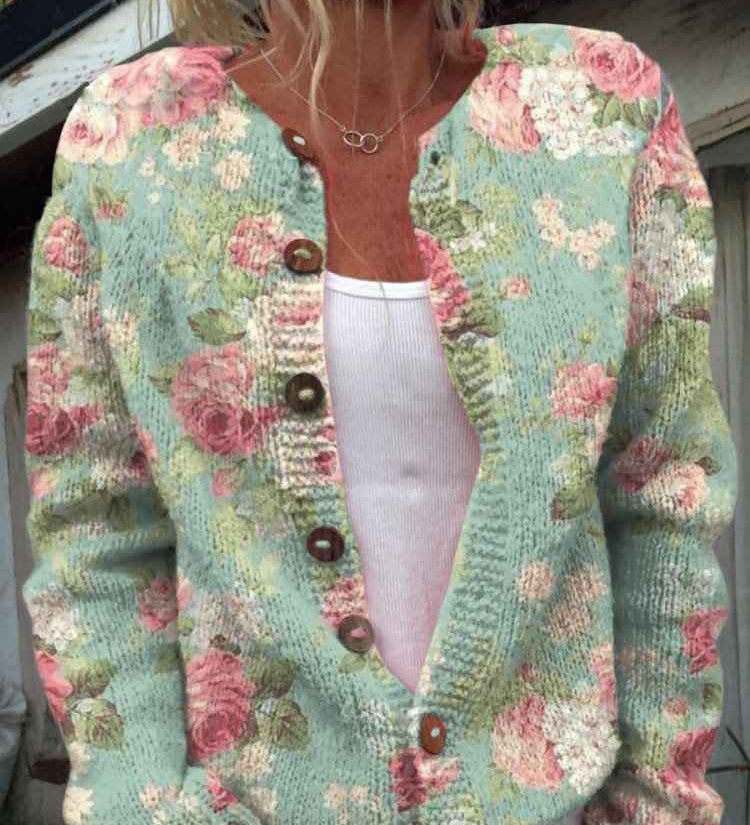 Elizabeth kuschelig-warm Cardigan mit eleganter Drapierung Damen