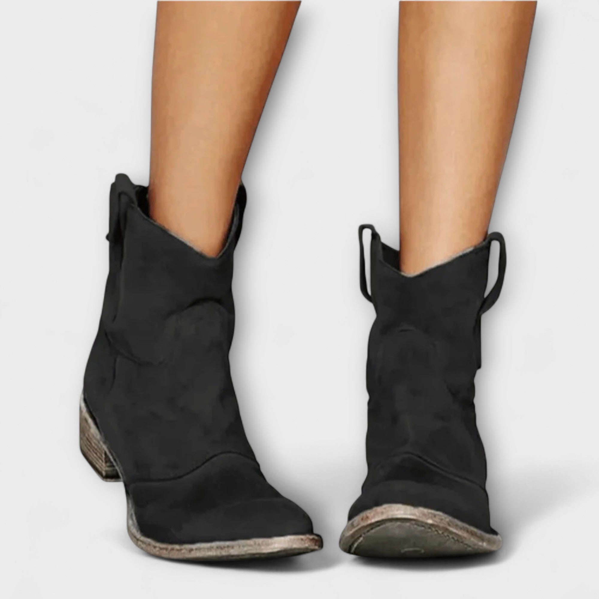 Mathilde - Wildlederstiefel im Western-Stil