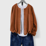 Eleganter lässiger Cardigan mit Knöpfen Damen