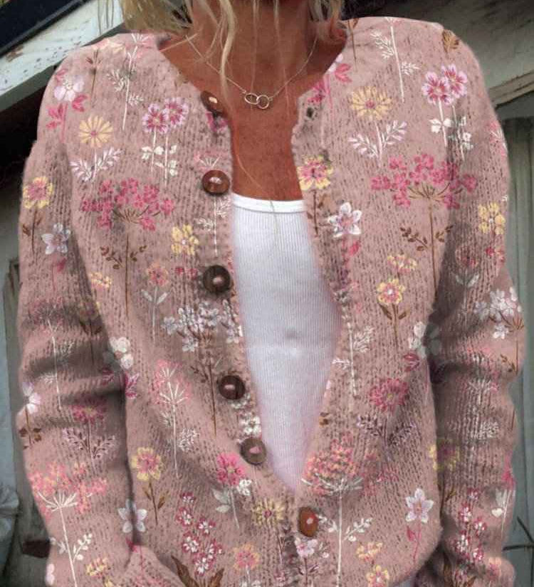 Elizabeth kuschelig-warm Cardigan mit eleganter Drapierung Damen