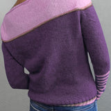 Gerhild | Damen Strickpullover mit Streifenmuster