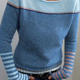 Gerhild | Damen Strickpullover mit Streifenmuster