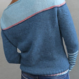 Gerhild | Damen Strickpullover mit Streifenmuster