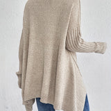 Hedrun | Damen Rollkragenpullover Oversized Strickpullover