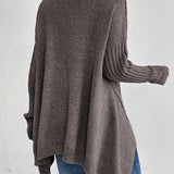 Hedrun | Damen Rollkragenpullover Oversized Strickpullover