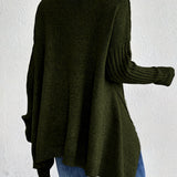 Hedrun | Damen Rollkragenpullover Oversized Strickpullover