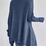 Hedrun | Damen Rollkragenpullover Oversized Strickpullover