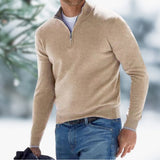 Alexander | Herren Feinstrick Pullover Viertelreißverschluss Knit Sweater