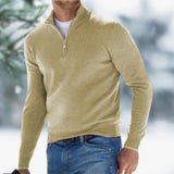 Alexander | Herren Feinstrick Pullover Viertelreißverschluss Knit Sweater