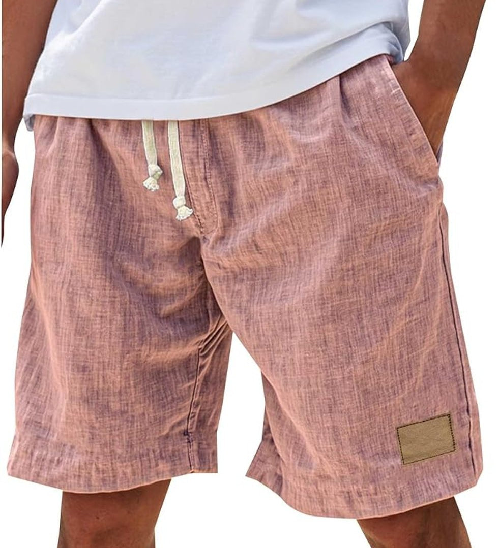 Julian | Herren Leinen-Shorts mit elastischem Kordelzug-Bund