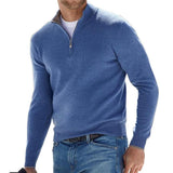 Dominik | Herren Strickpullover mit Halbem Reißverschluss Regular Fit