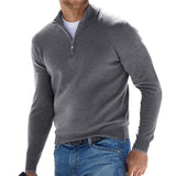 Dominik | Herren Strickpullover mit Halbem Reißverschluss Regular Fit