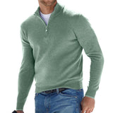 Dominik | Herren Strickpullover mit Halbem Reißverschluss Regular Fit