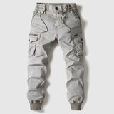 Stefan | Herren Taktische Cargo Jogger Hose Elastischer Bund