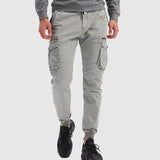 Stefan | Herren Taktische Cargo Jogger Hose Elastischer Bund
