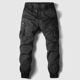 Stefan | Herren Taktische Cargo Jogger Hose Elastischer Bund