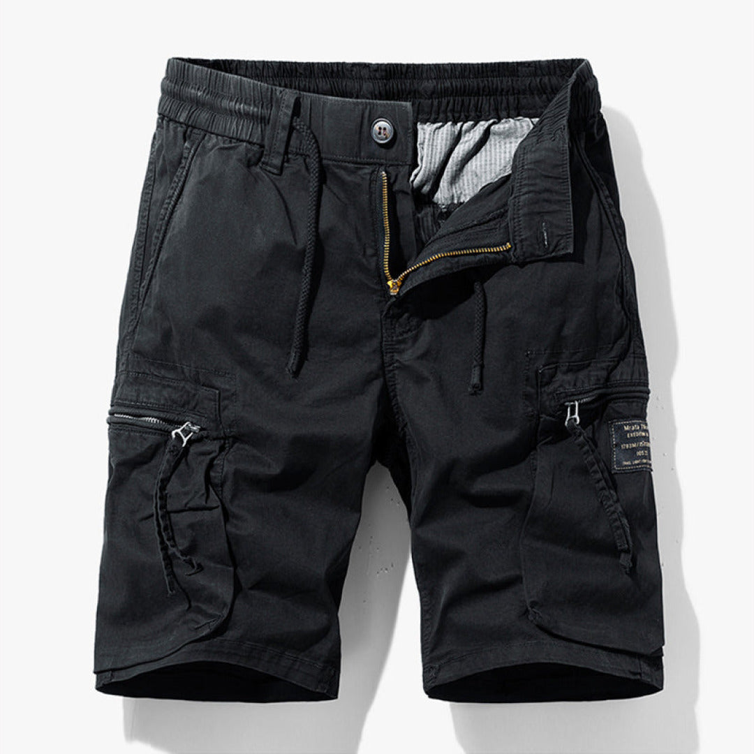 Jakob | Herren Kordelzug Multi-Taschen Cargo-Shorts