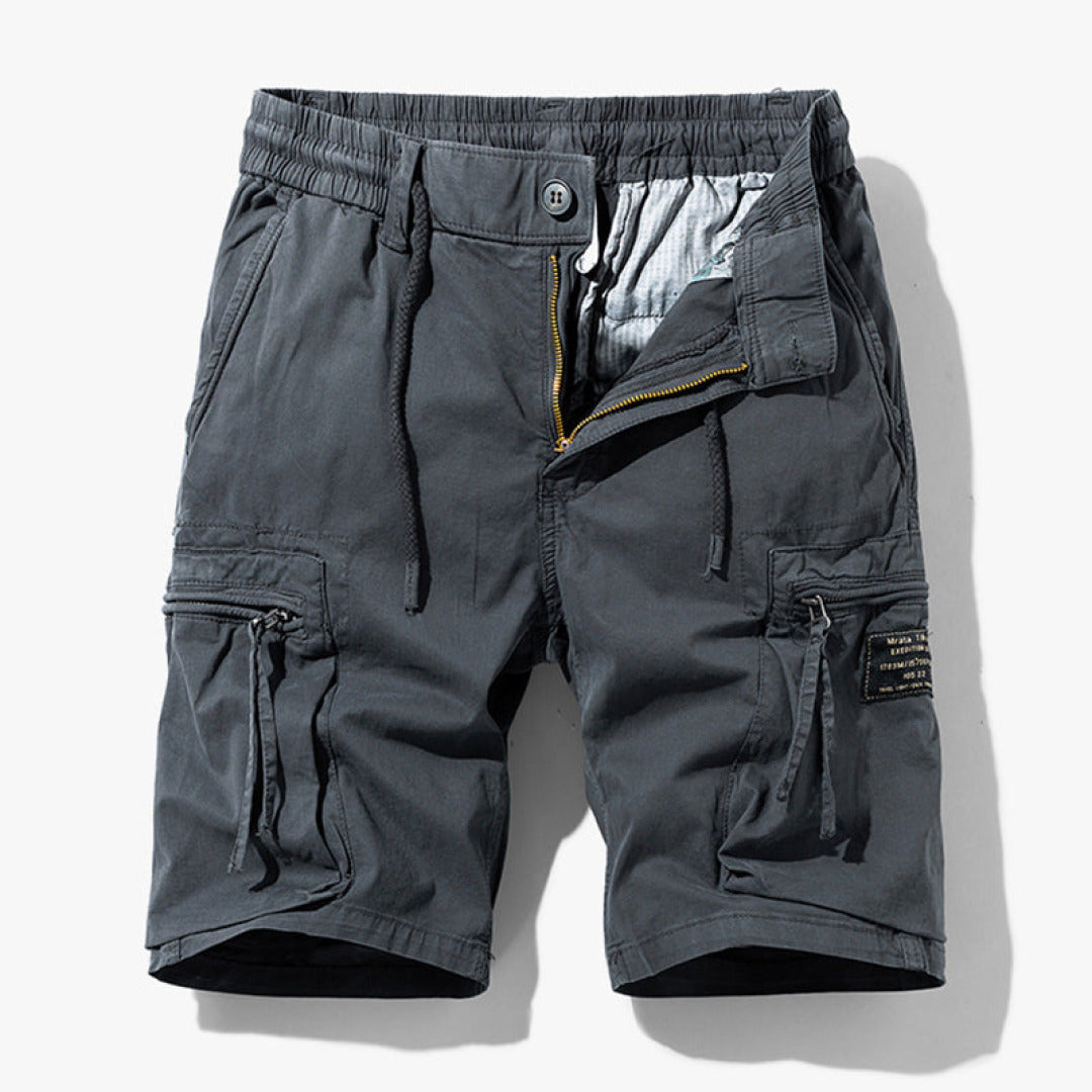 Jakob | Herren Kordelzug Multi-Taschen Cargo-Shorts